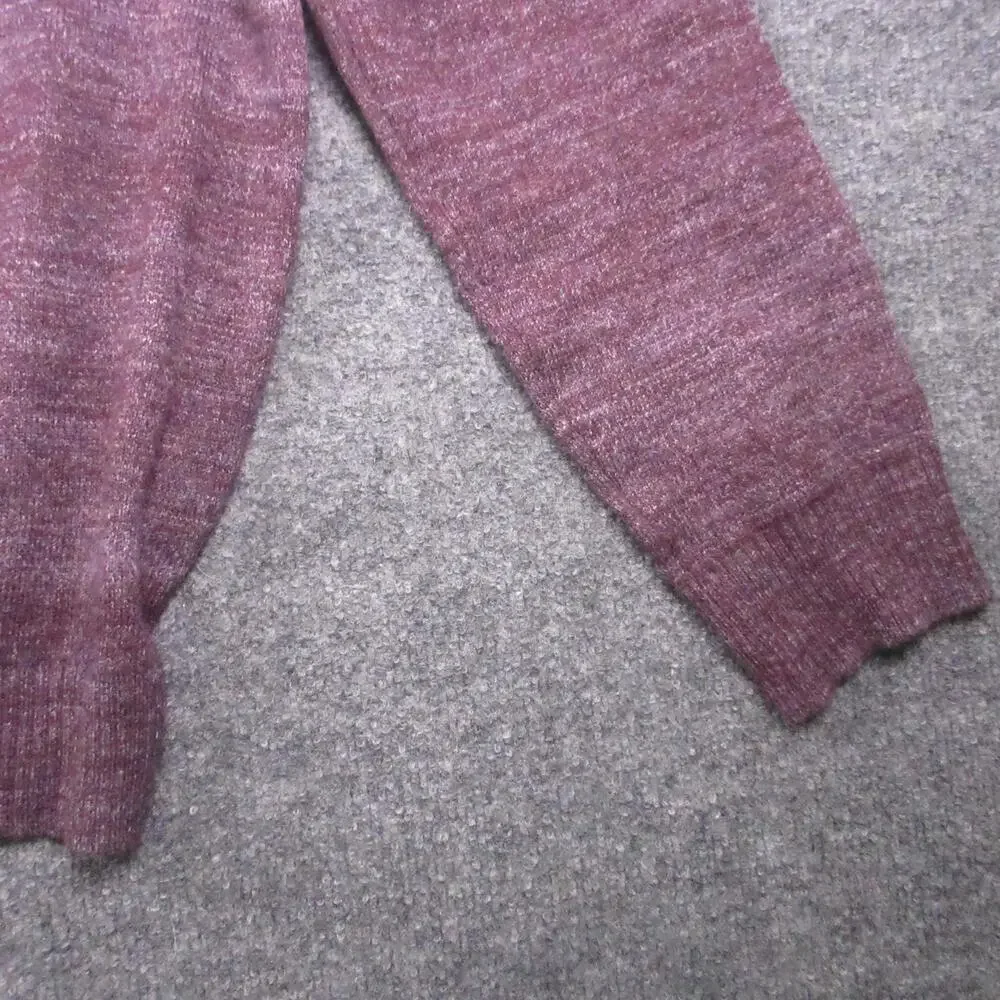 Fairlane & Sons Sweater Mens Large Purple V Neck Knit Pullover Lightweight